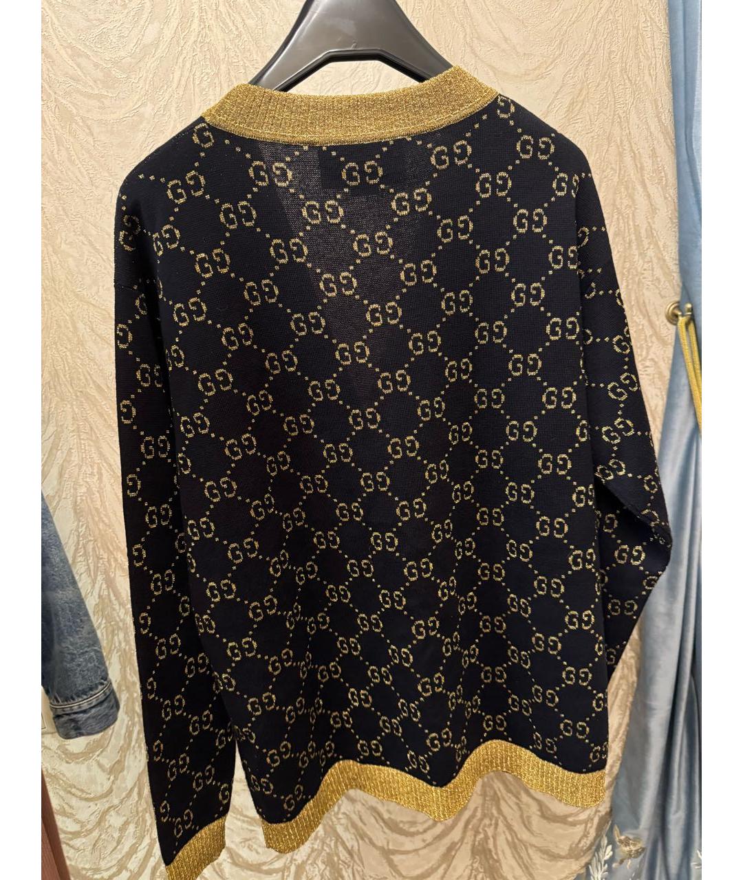 GUCCI Черный шерстяной джемпер / свитер, фото 2