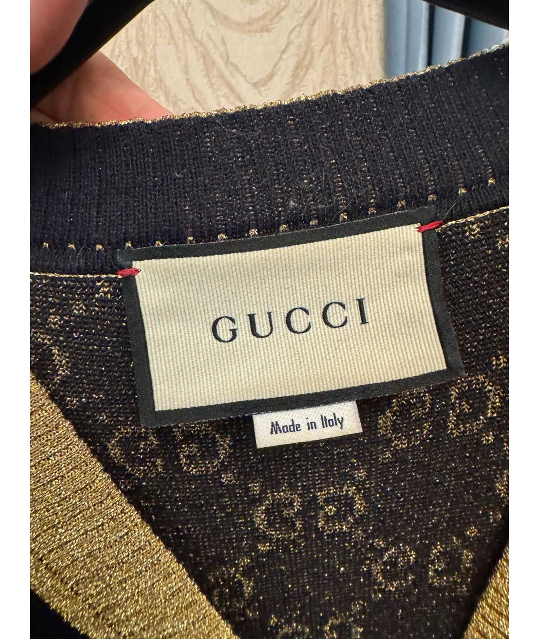 GUCCI Черный шерстяной джемпер / свитер, фото 6