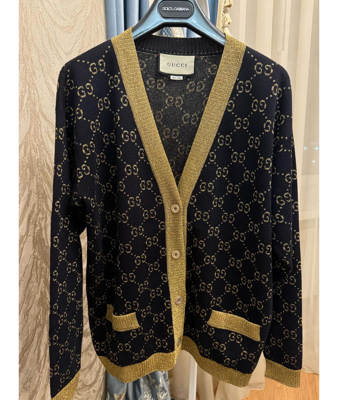 GUCCI Черный шерстяной джемпер / свитер, фото 9