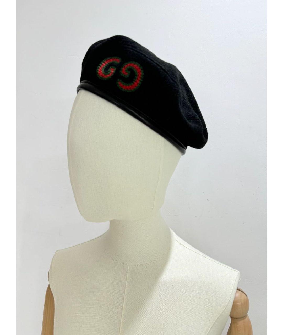 GUCCI Черная шапка, фото 3