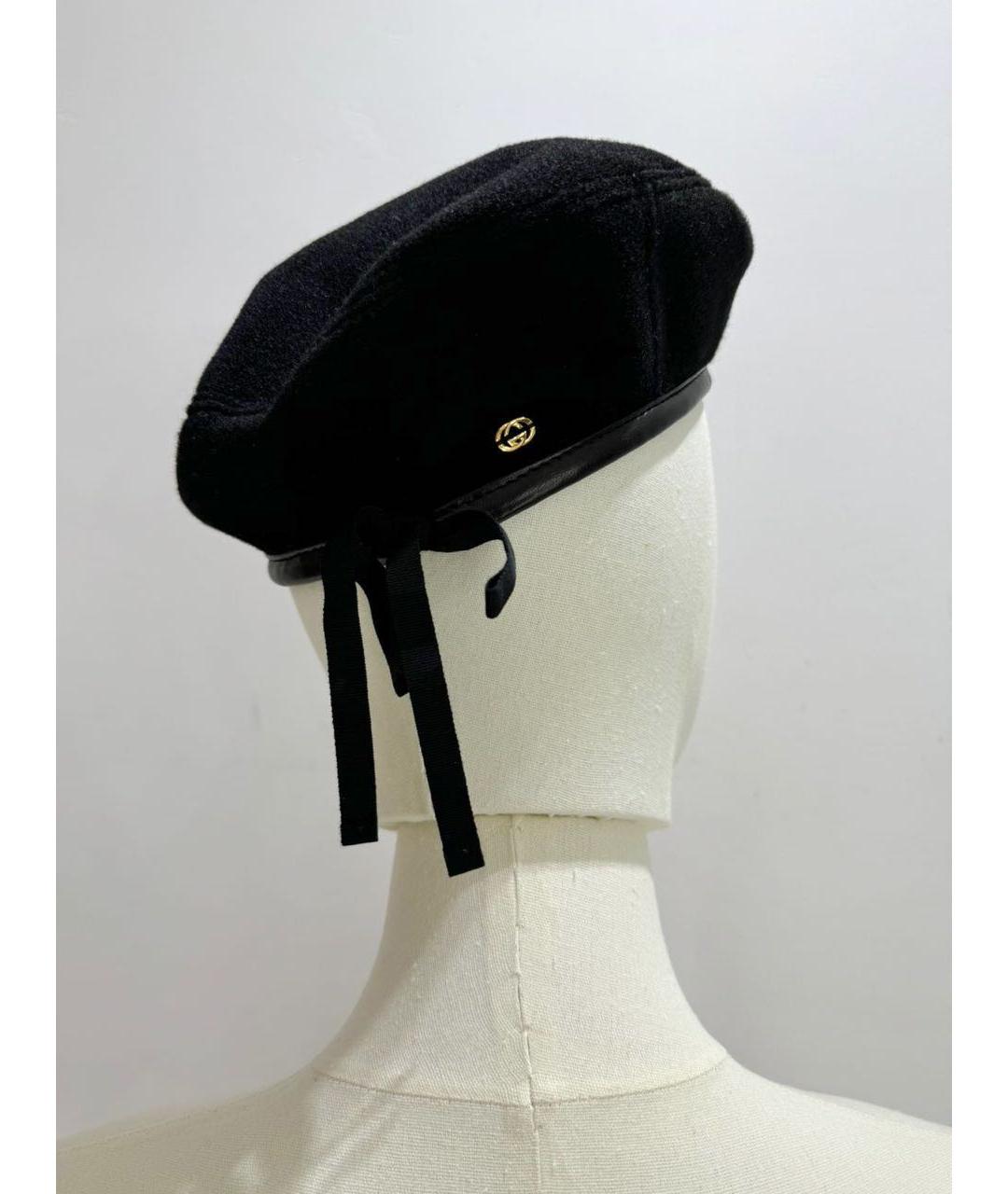 GUCCI Черная шапка, фото 2