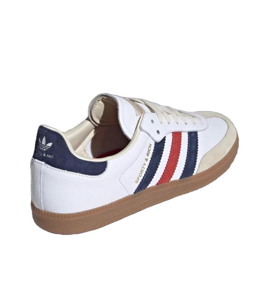 ADIDAS Белые кожаные кроссовки, фото 2