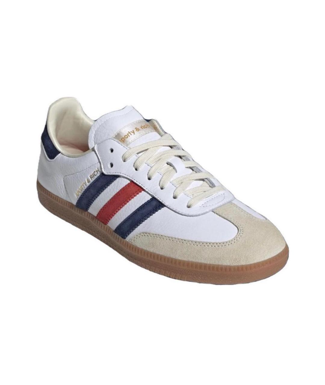 ADIDAS Белые кожаные кроссовки, фото 3