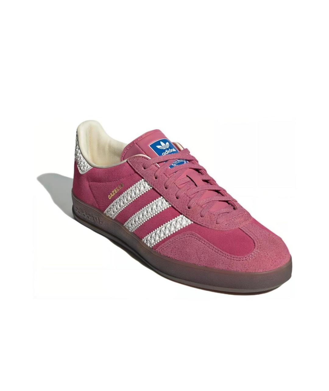 ADIDAS Коралловые кожаные кроссовки, фото 2