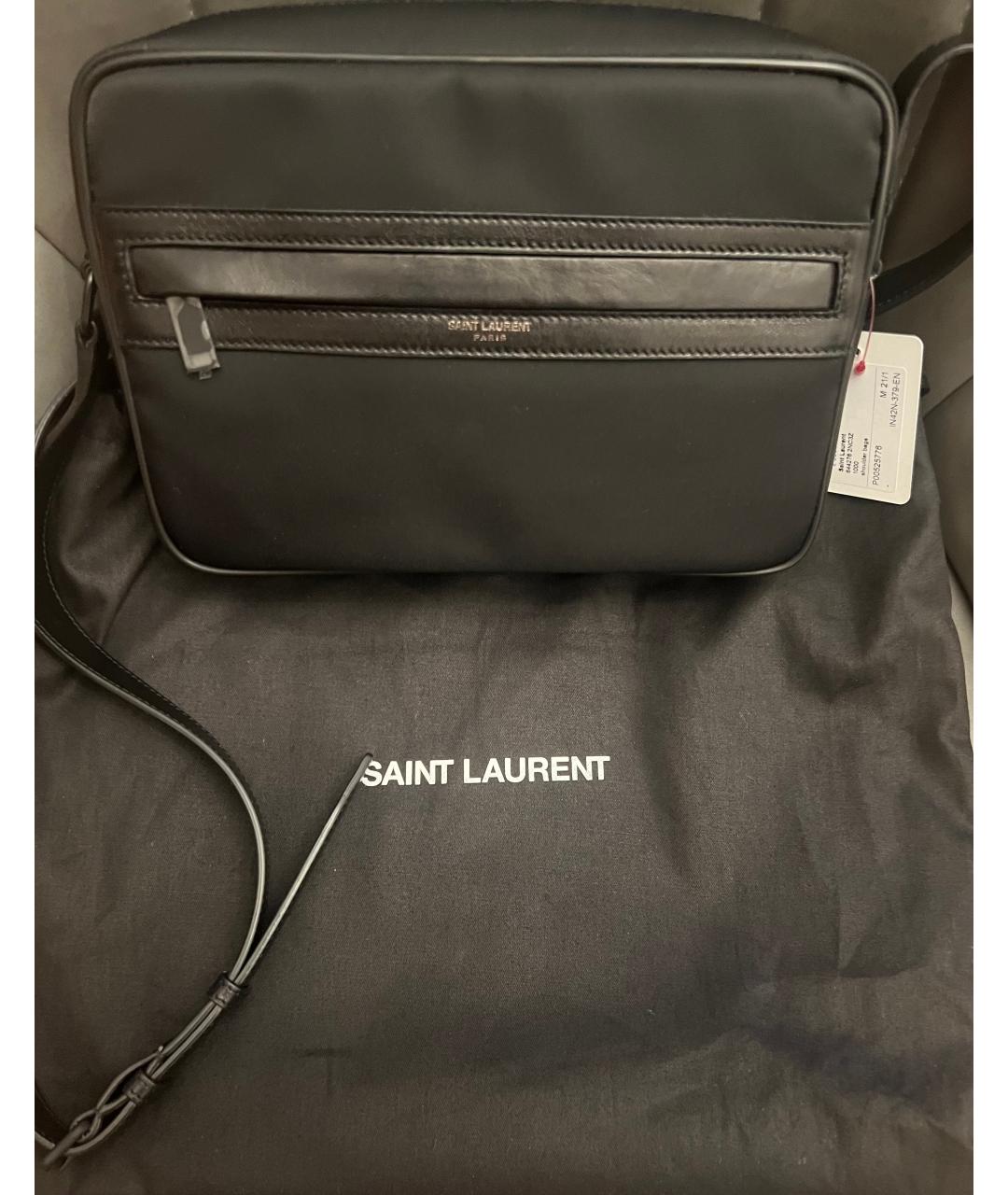 SAINT LAURENT Черная сумка на плечо, фото 4