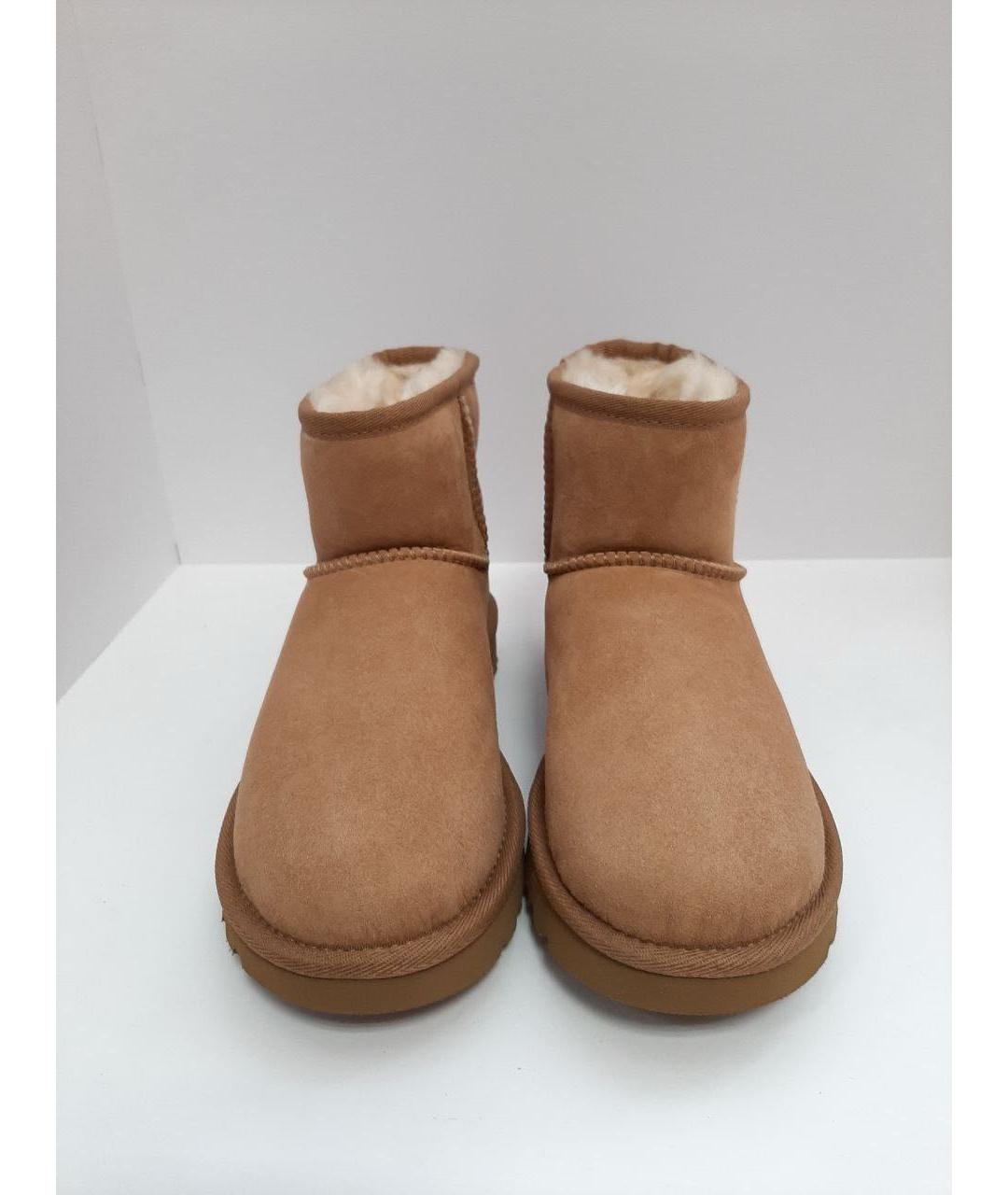 UGG AUSTRALIA Бежевые замшевые ботинки, фото 2