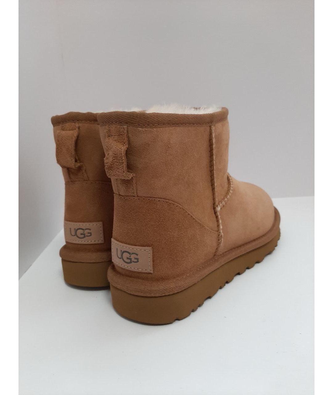 UGG AUSTRALIA Бежевые замшевые ботинки, фото 7