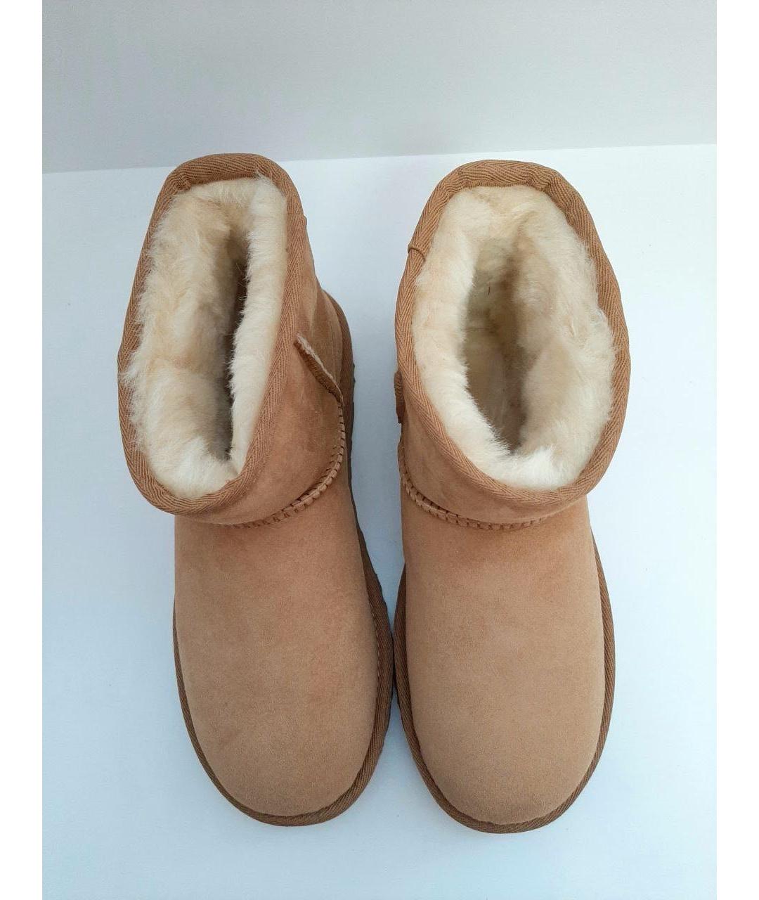 UGG AUSTRALIA Бежевые замшевые ботинки, фото 3