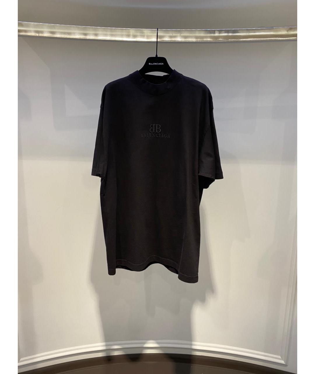 BALENCIAGA Черная футболка, фото 3