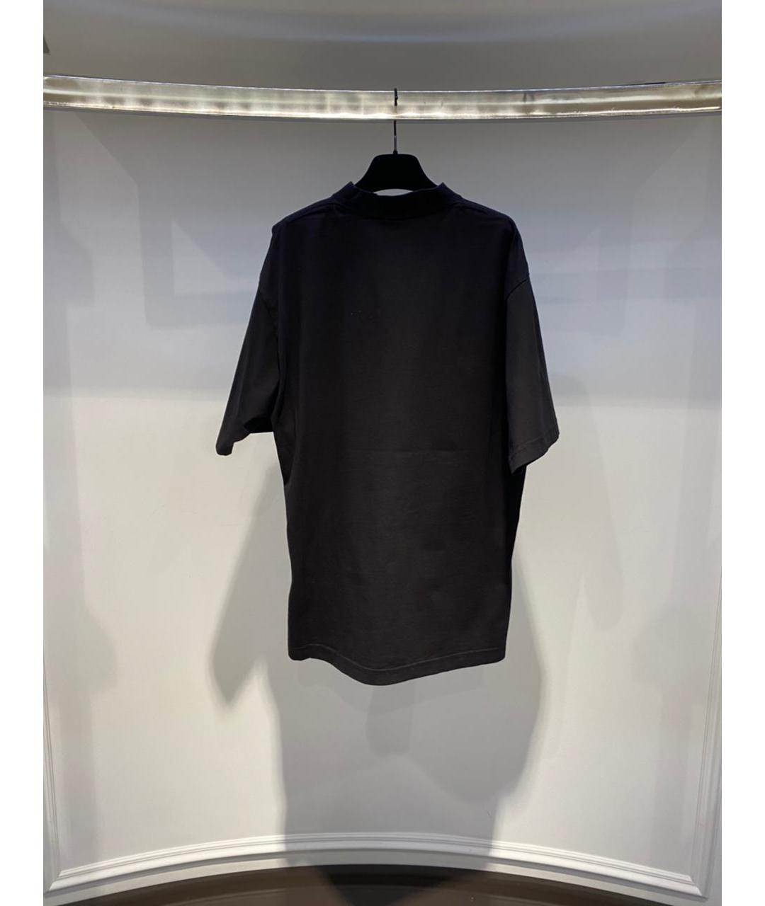BALENCIAGA Черная футболка, фото 2