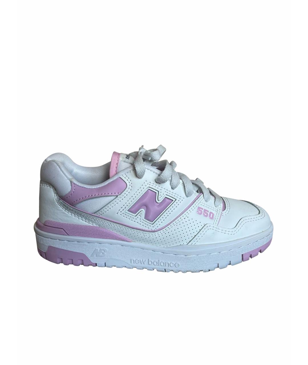 NEW BALANCE Белые кожаные кроссовки, фото 1