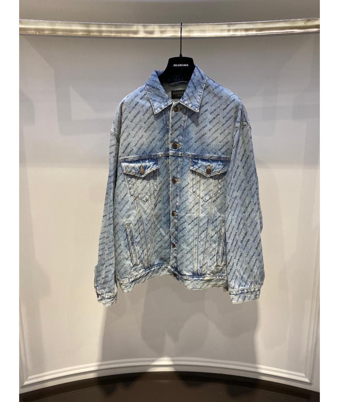 BALENCIAGA Голубая деним куртка, фото 3