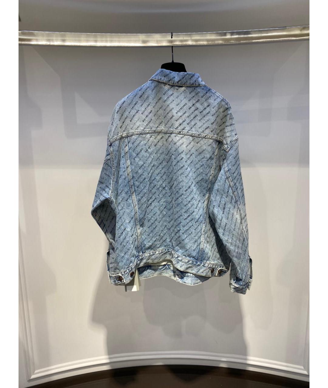 BALENCIAGA Голубая деним куртка, фото 2