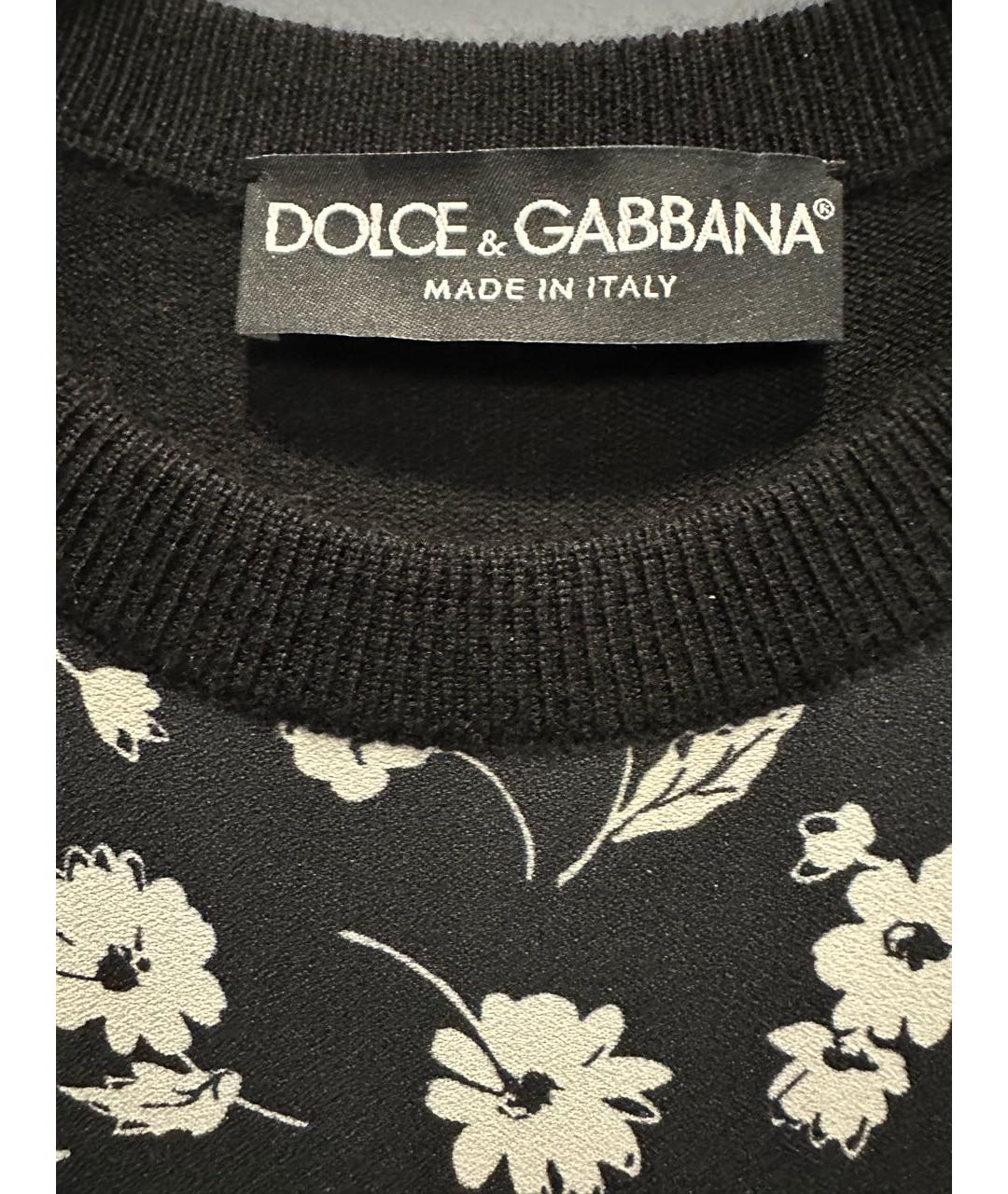 DOLCE&GABBANA Мульти кашемировое повседневное платье, фото 3