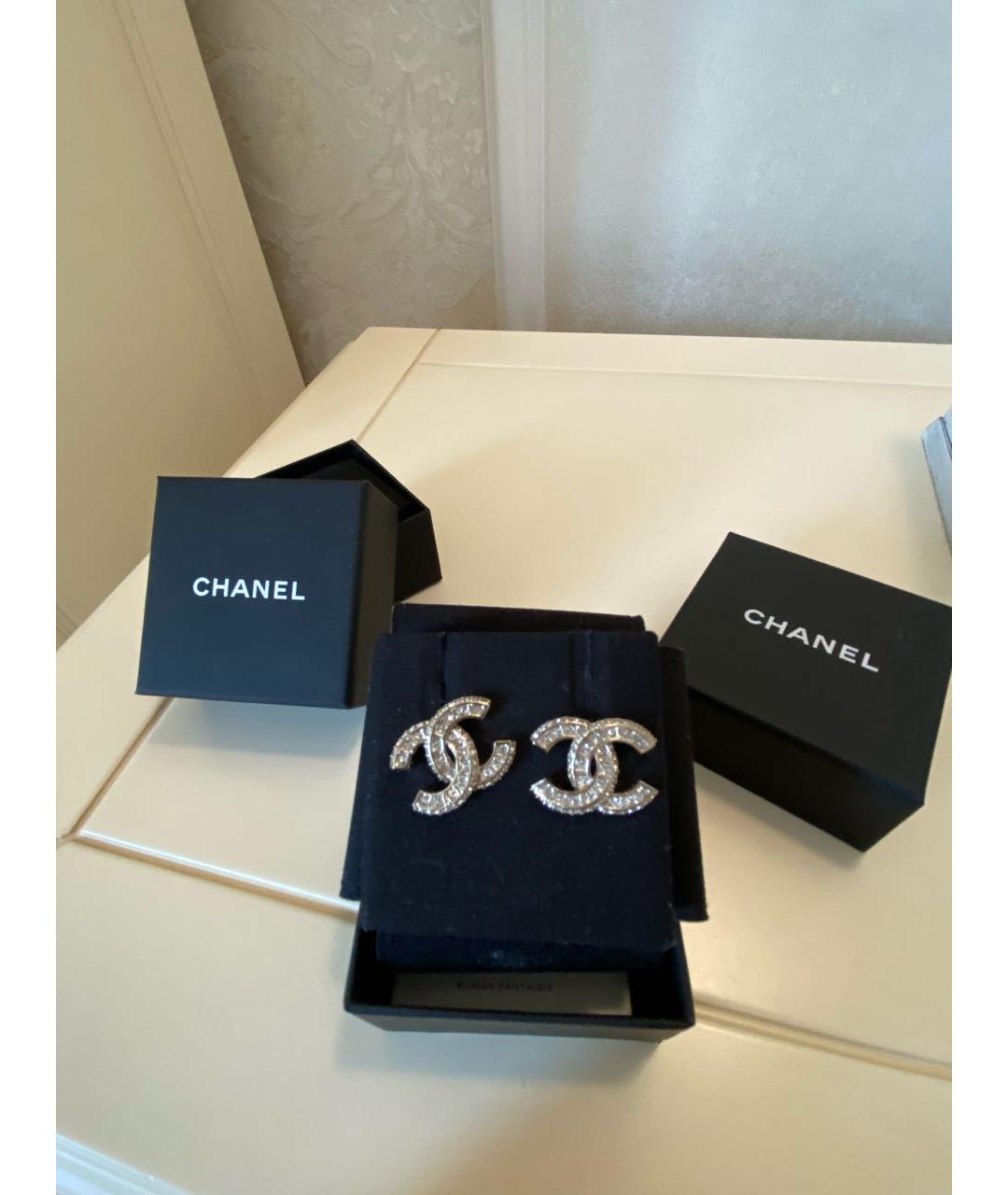 CHANEL Золотые серьги, фото 4