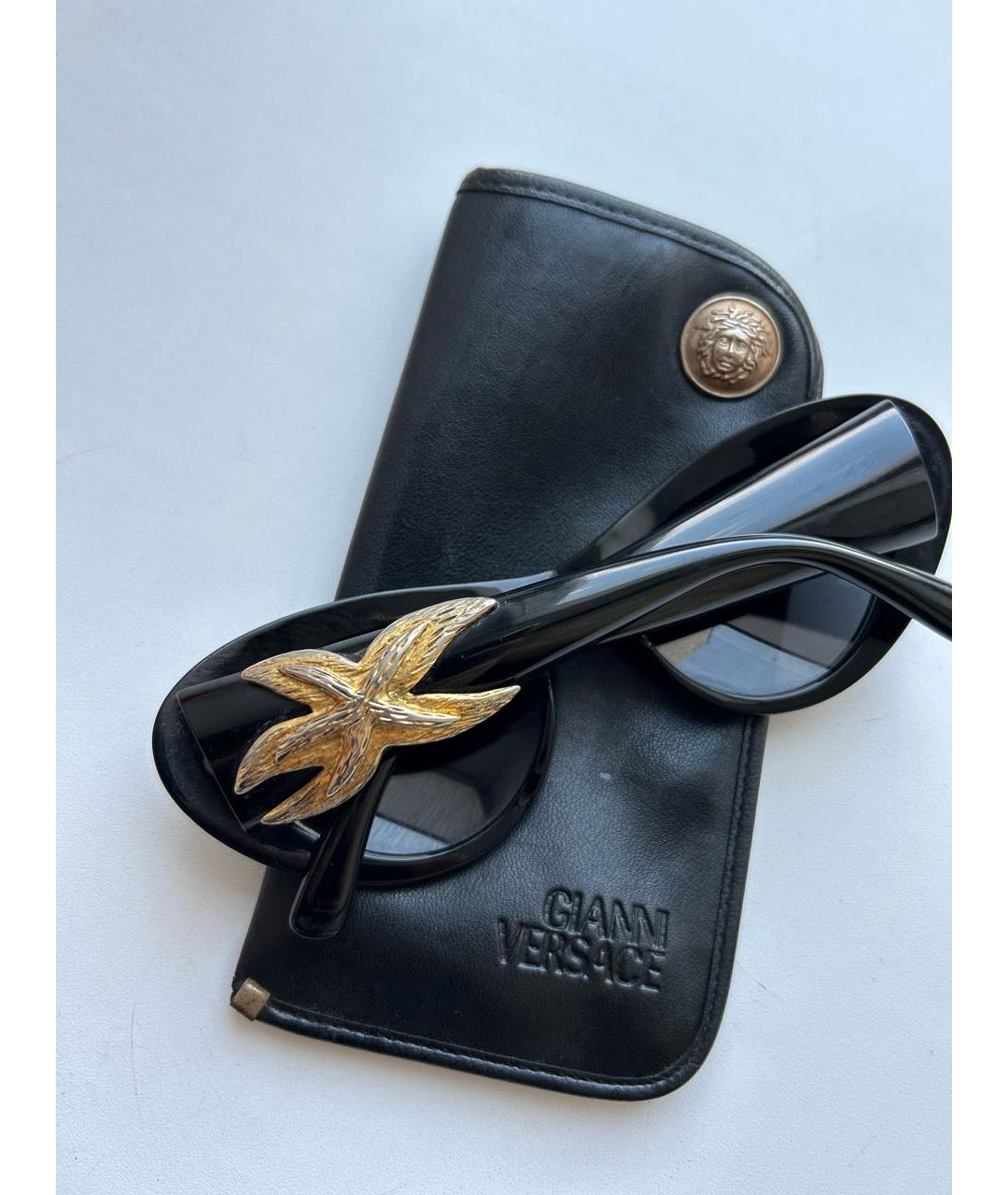 VERSACE Черные солнцезащитные очки, фото 3