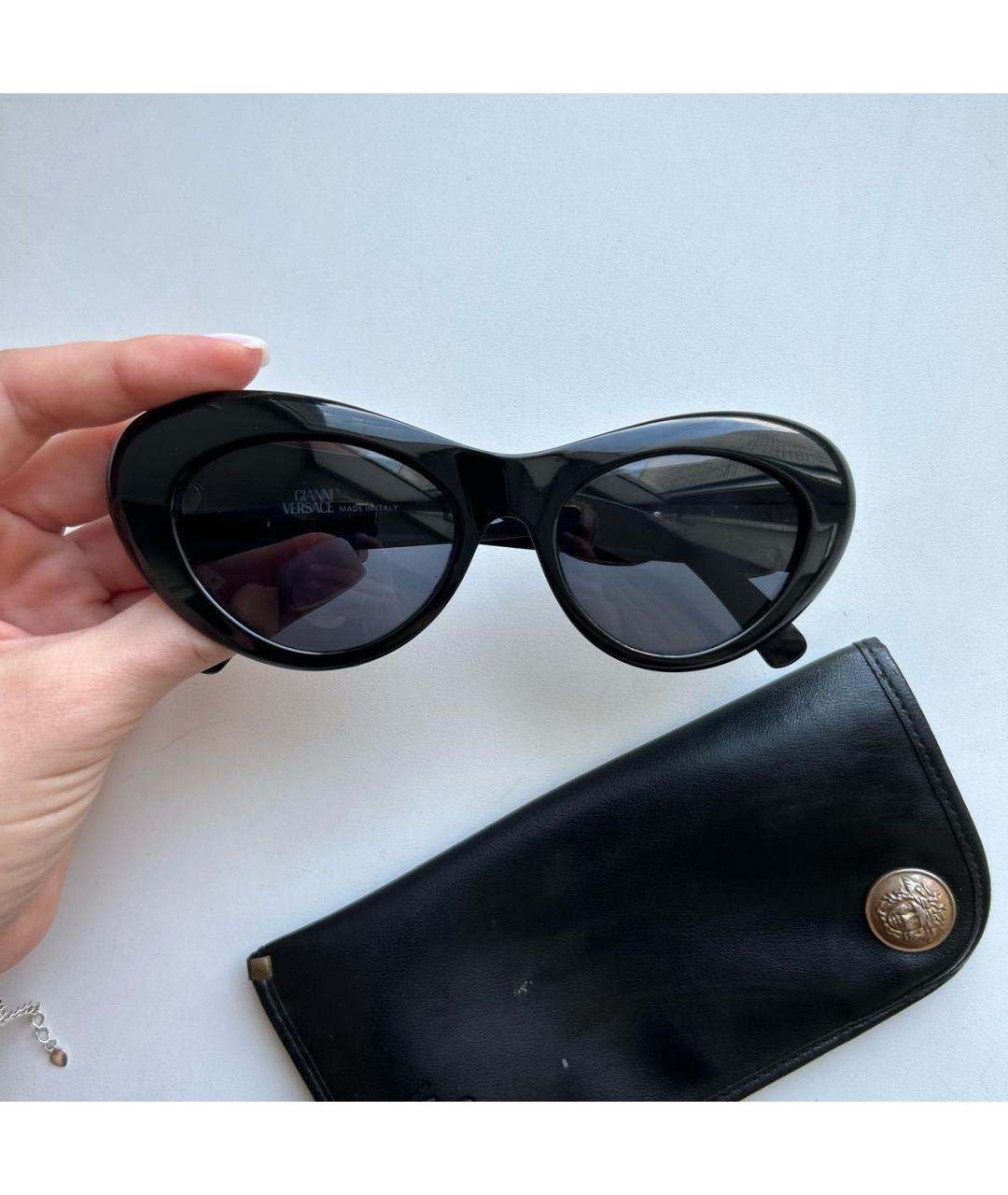 VERSACE Черные солнцезащитные очки, фото 4