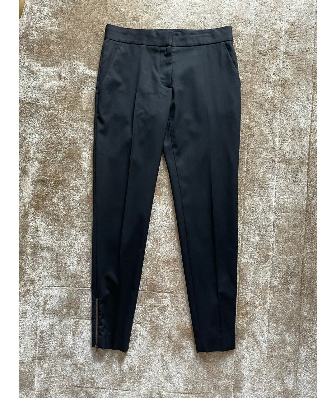 STELLA MCCARTNEY Черные шерстяные брюки узкие, фото 5