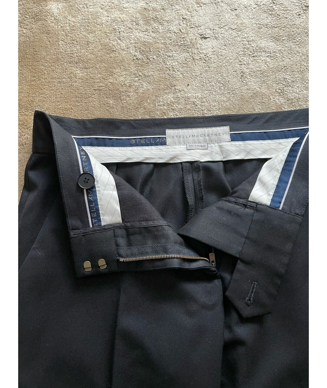 STELLA MCCARTNEY Черные шерстяные брюки узкие, фото 3