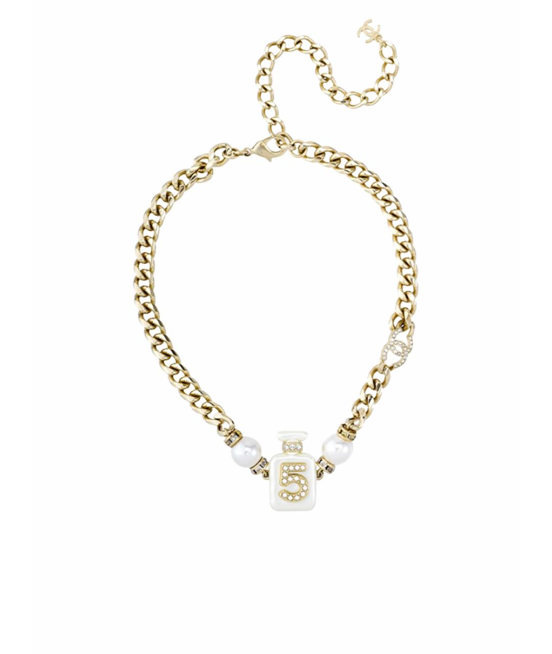 CHANEL Белое колье, фото 1