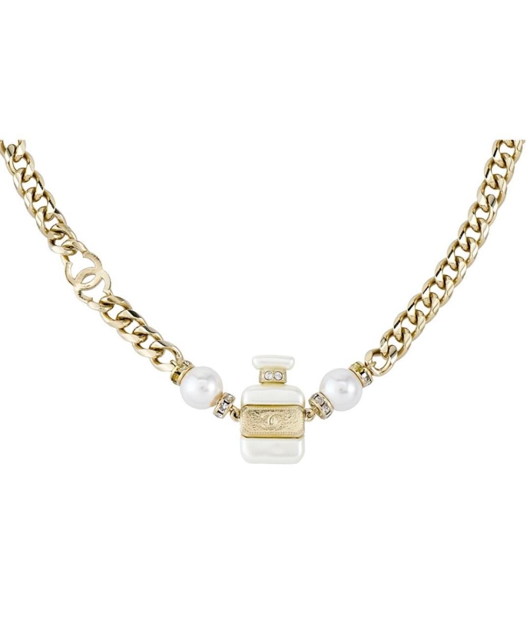 CHANEL Белое колье, фото 3