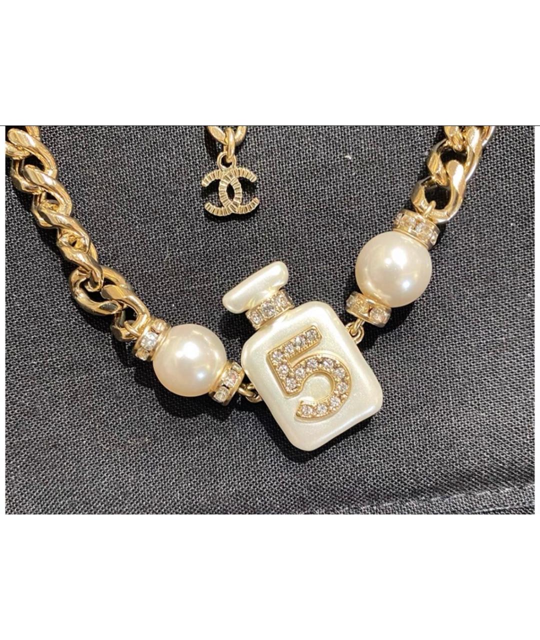 CHANEL Белое колье, фото 5