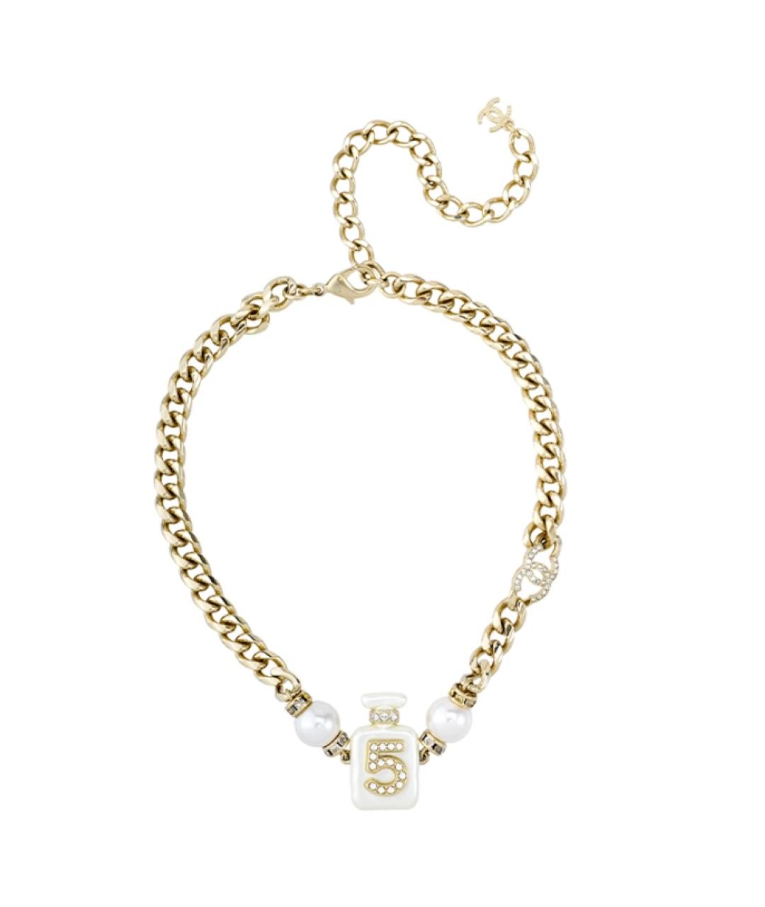 CHANEL Белое колье, фото 7