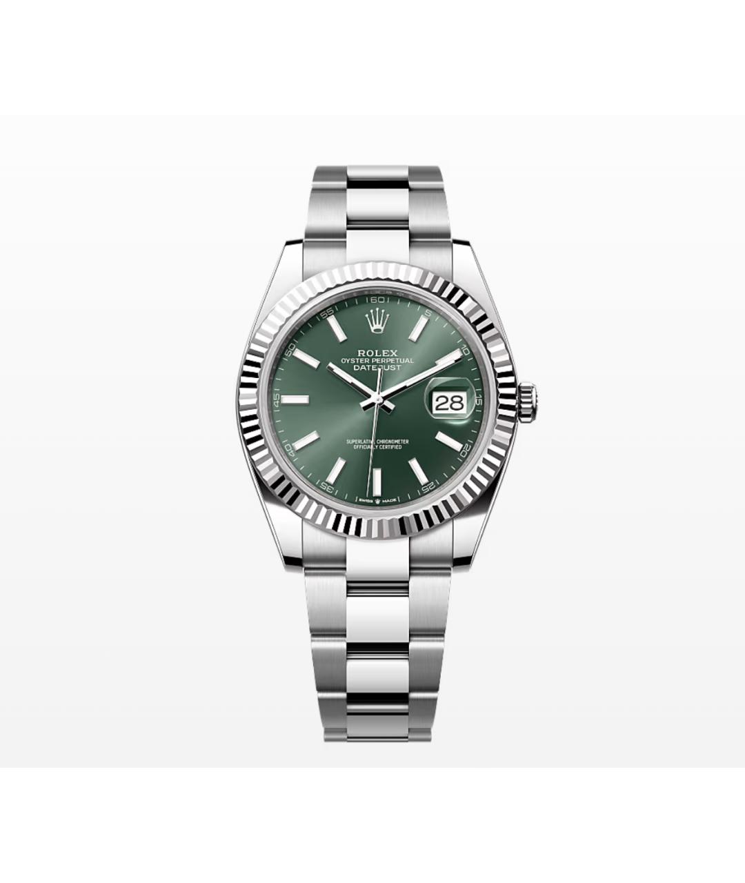ROLEX Зеленые часы, фото 9