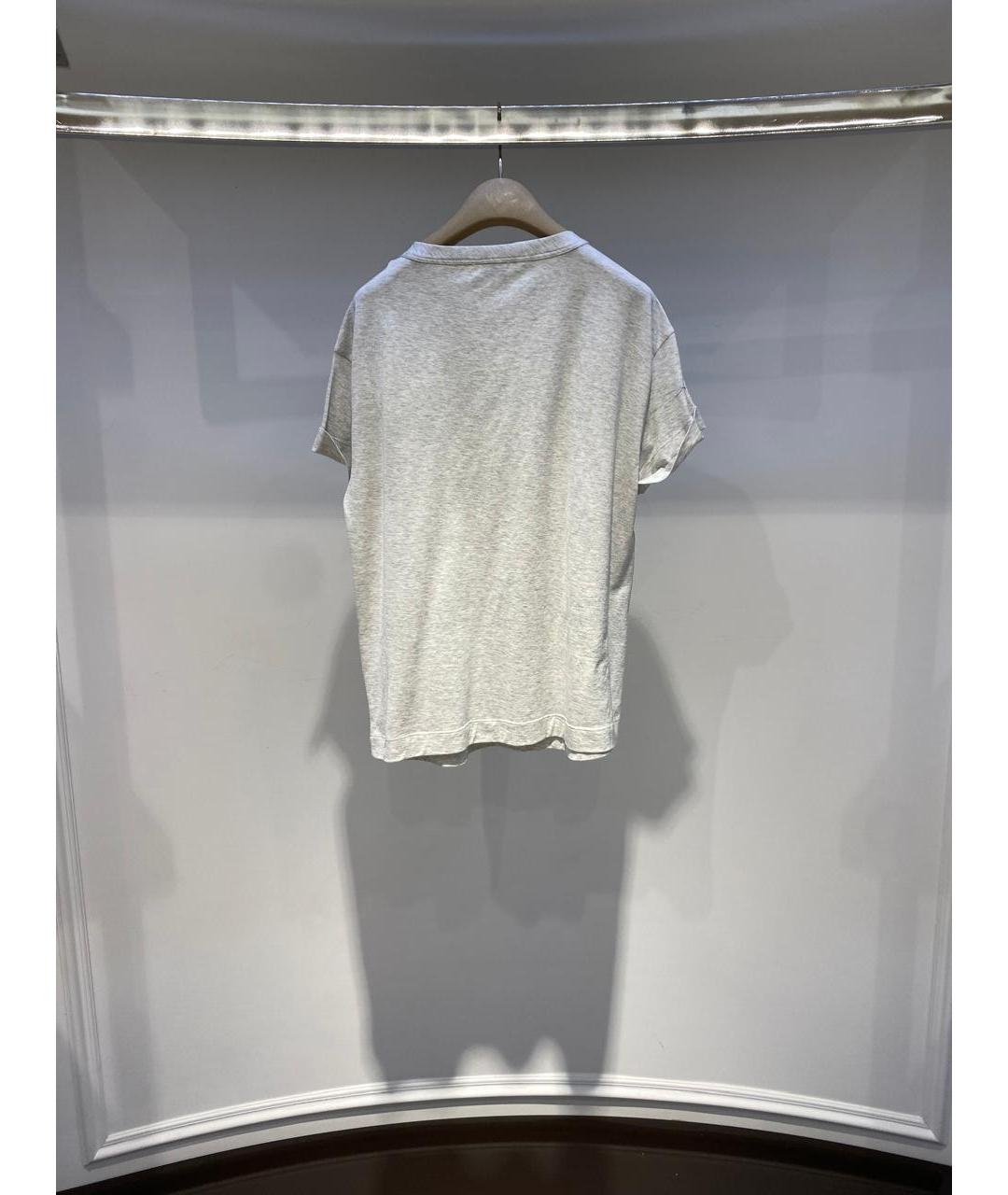 BRUNELLO CUCINELLI Серая футболка, фото 2