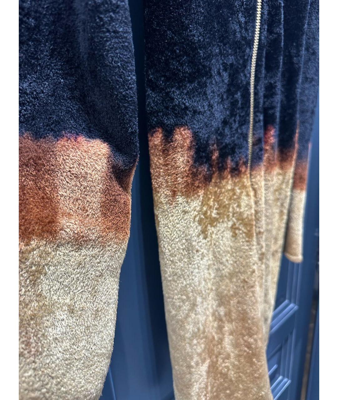 BALMAIN Черное велюровое повседневное платье, фото 3