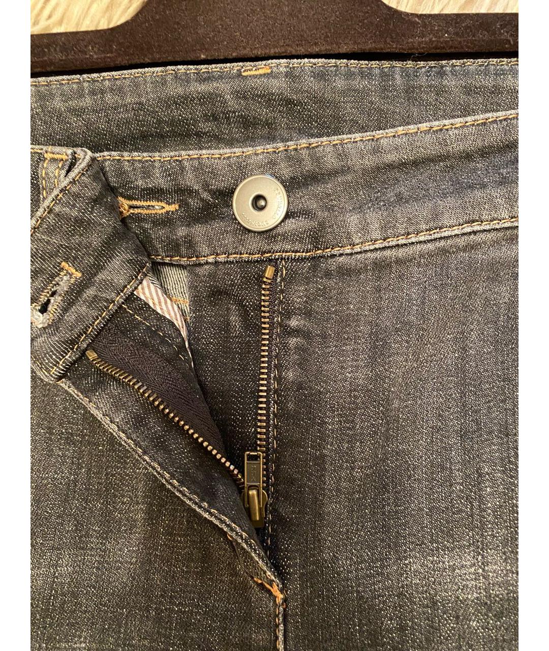 BRUNELLO CUCINELLI Серые хлопко-эластановые джинсы слим, фото 6