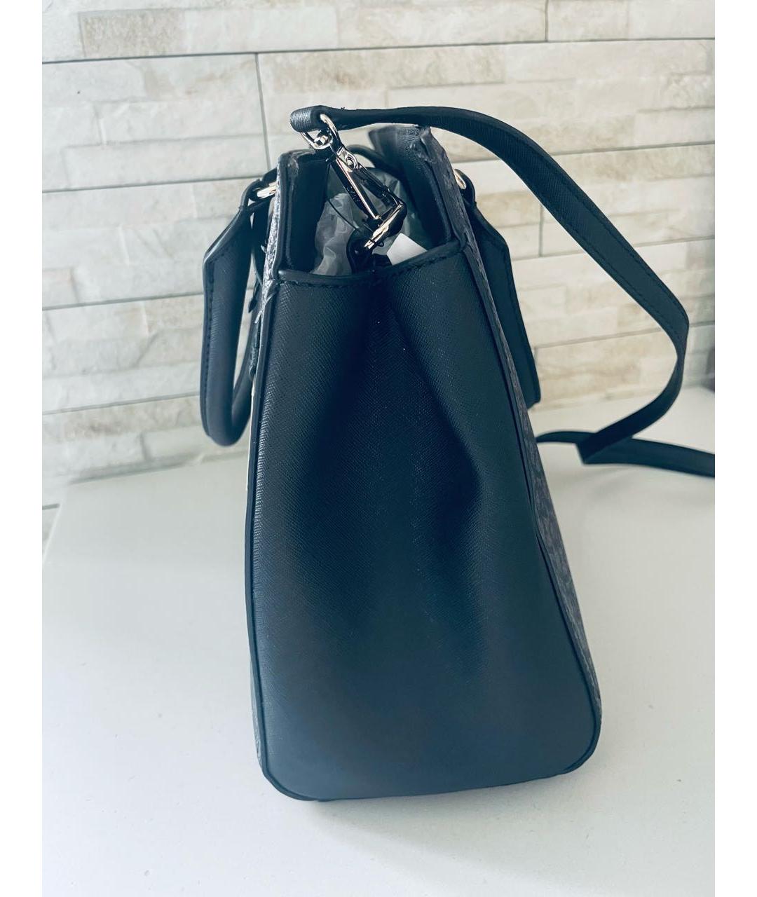 DKNY Черная сумка через плечо из искусственной кожи, фото 4