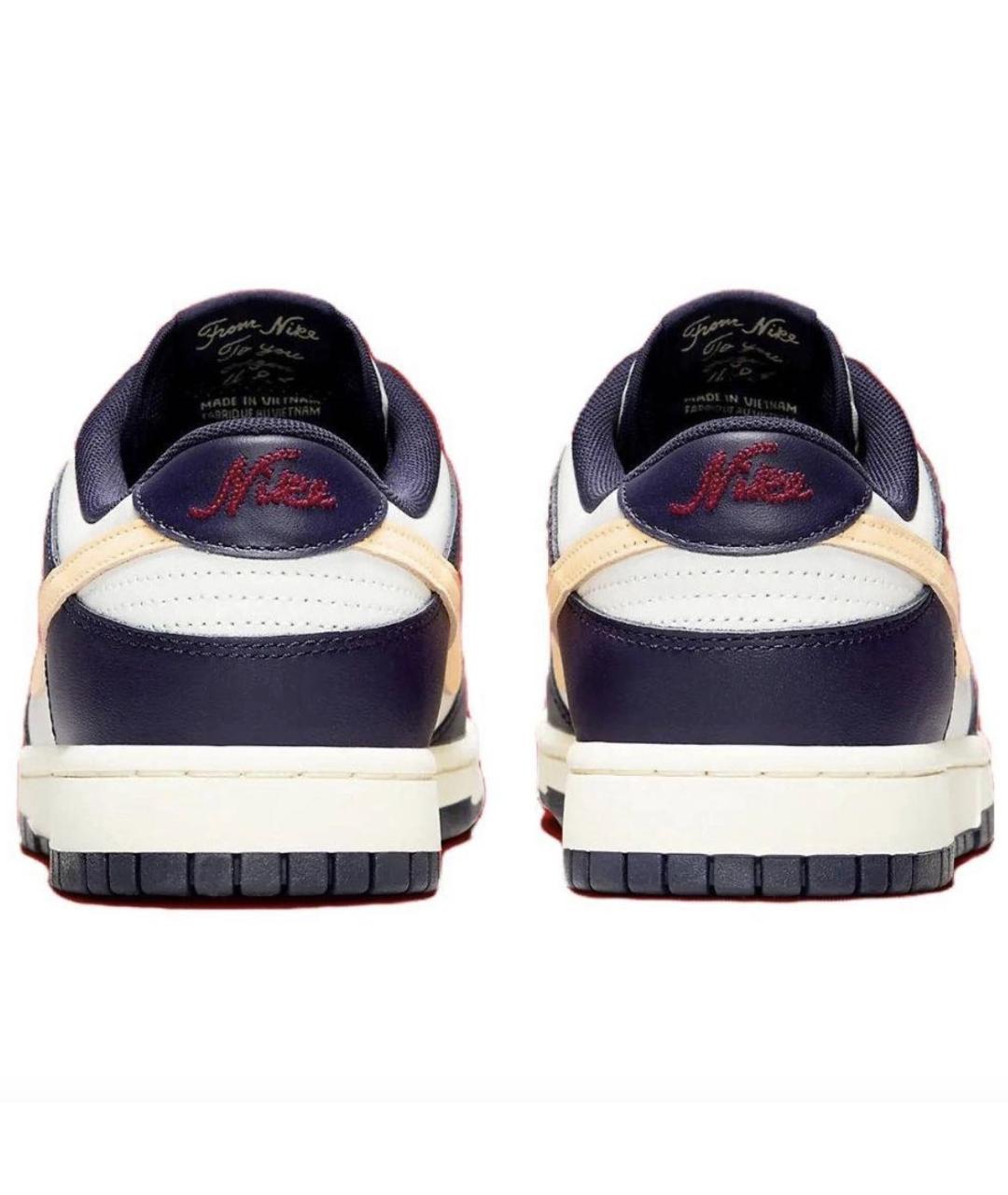 NIKE Темно-синие кожаные кроссовки, фото 4