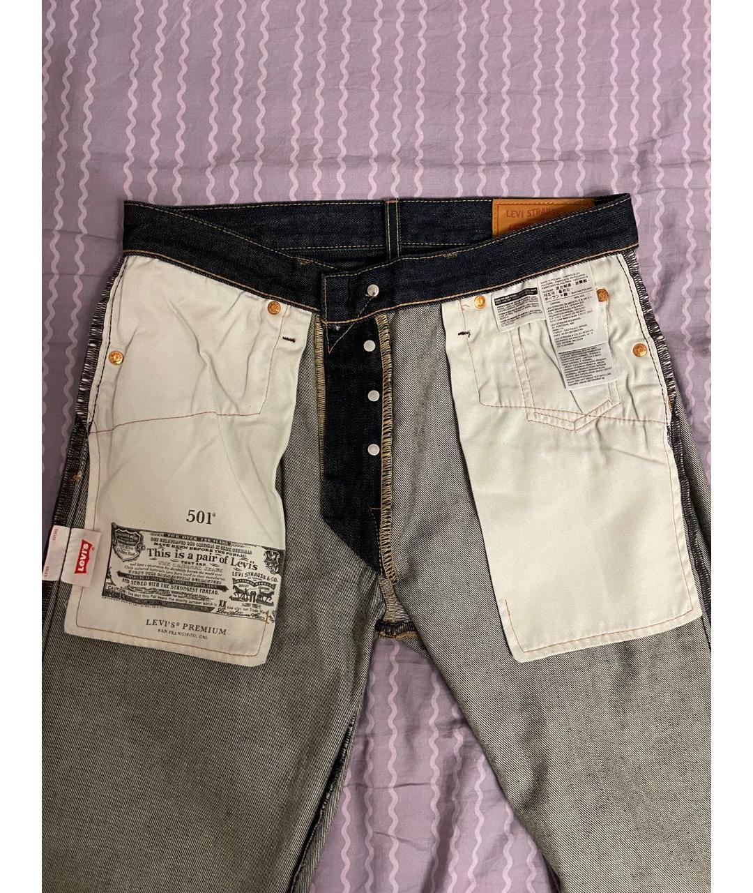 LEVI'S Черные хлопковые джинсы, фото 3