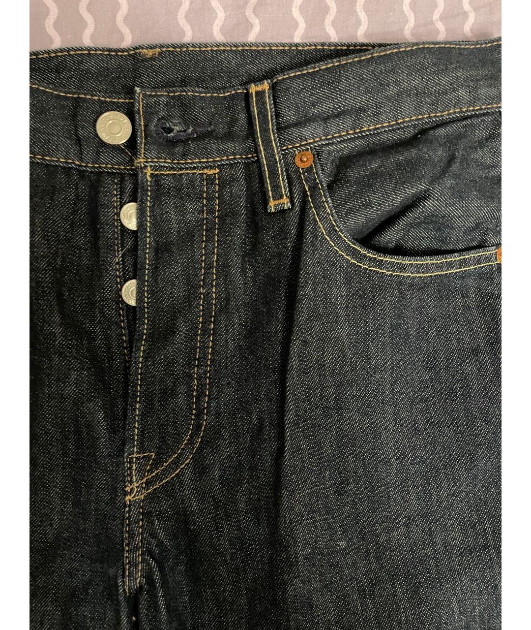 LEVI'S Черные хлопковые джинсы, фото 4