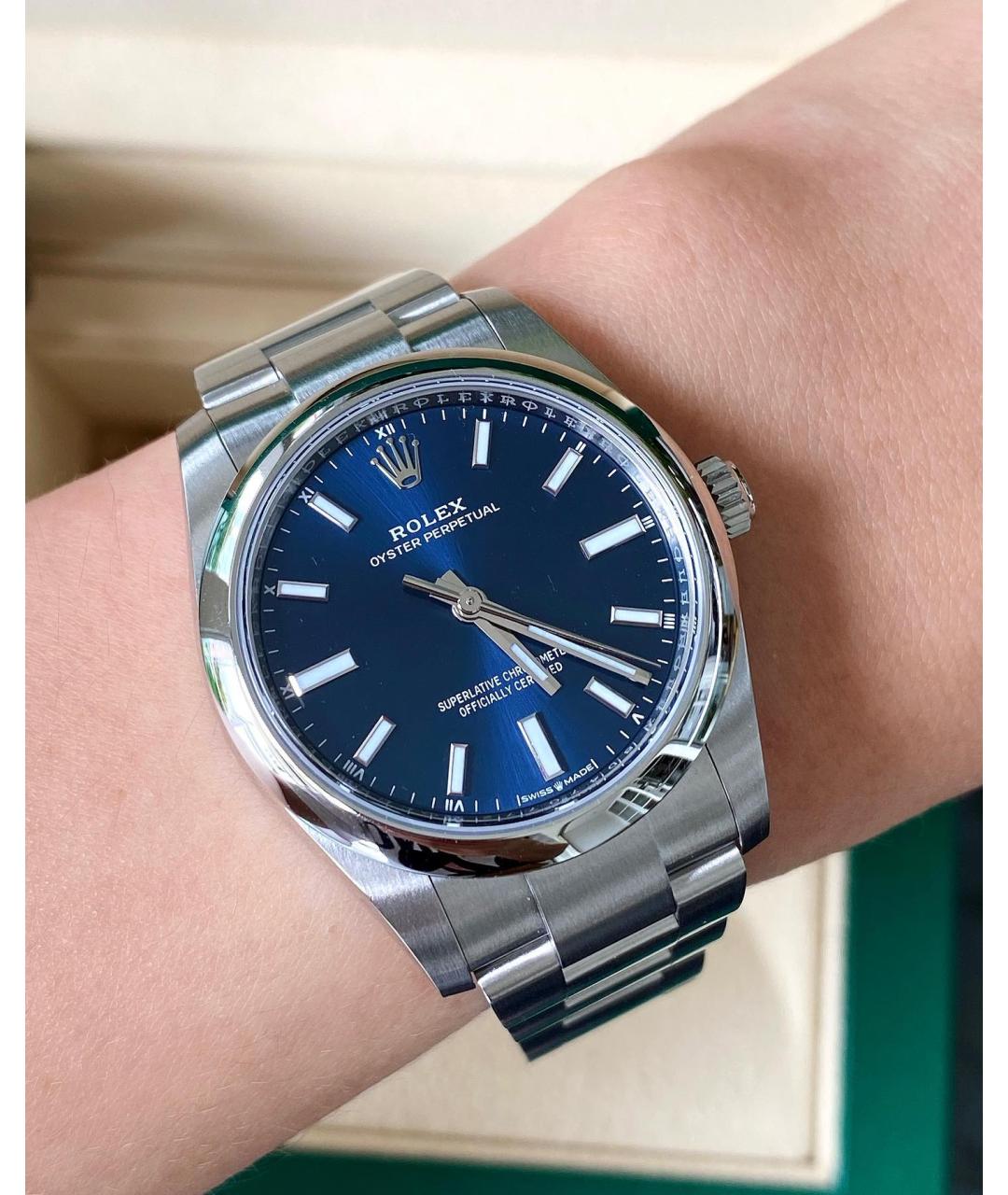 ROLEX Синие часы, фото 2
