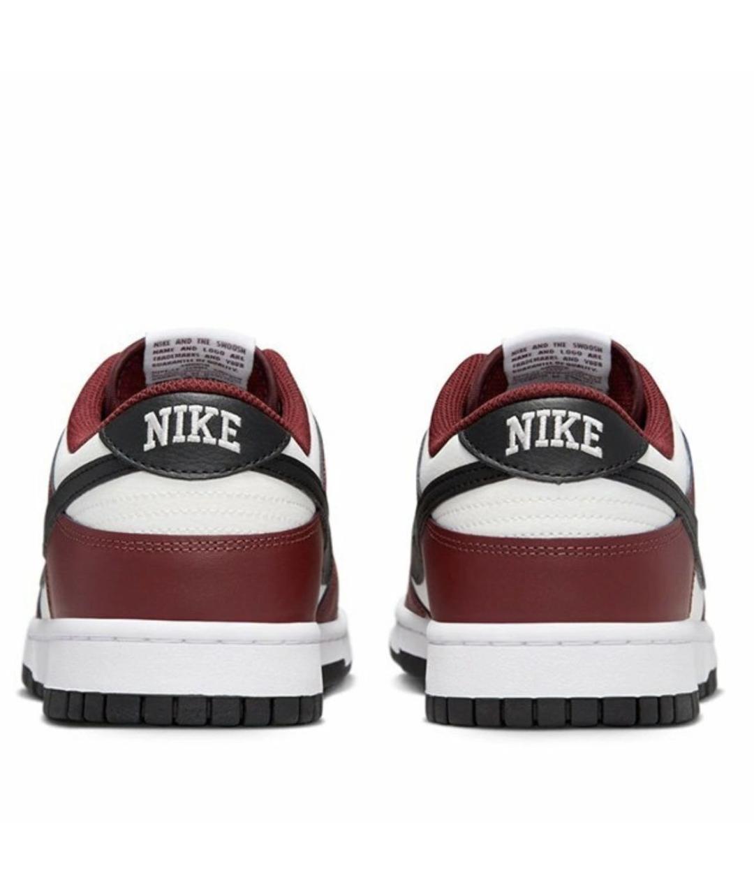 NIKE Бордовые кожаные кроссовки, фото 4