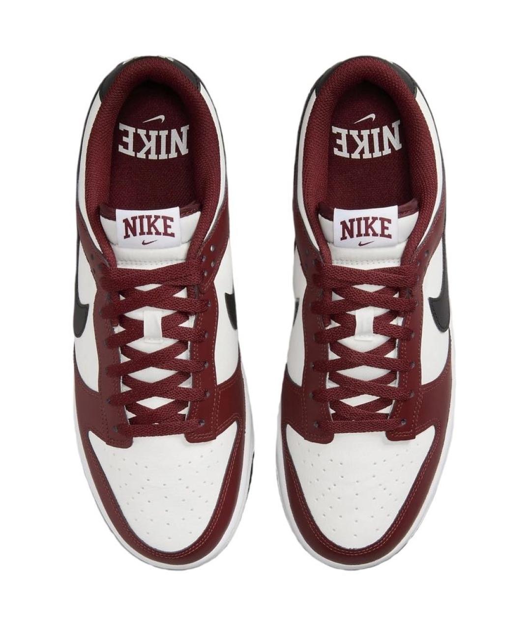 NIKE Бордовые кожаные кроссовки, фото 3