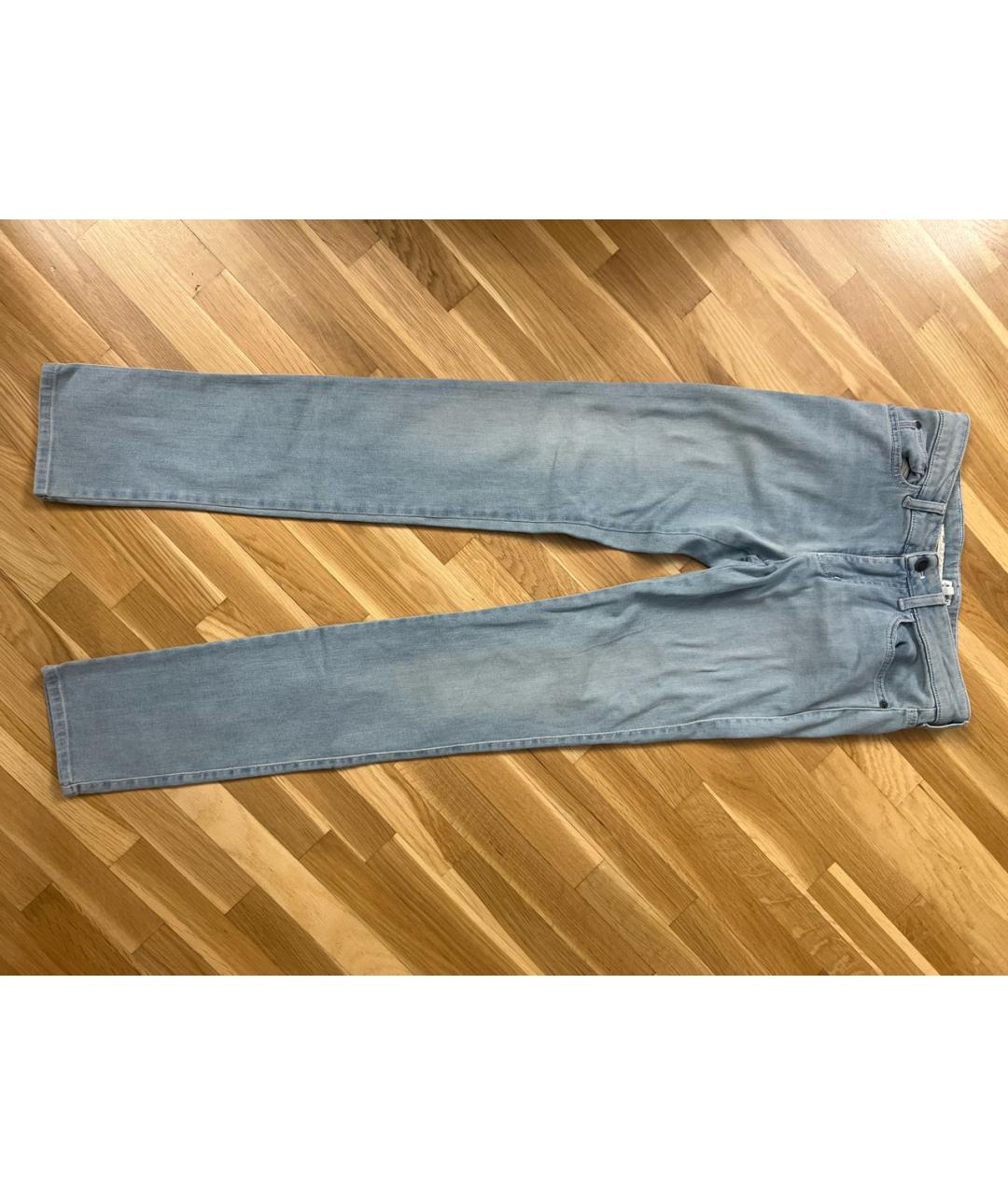 ARMANI JEANS Голубые хлопковые брюки и шорты, фото 4