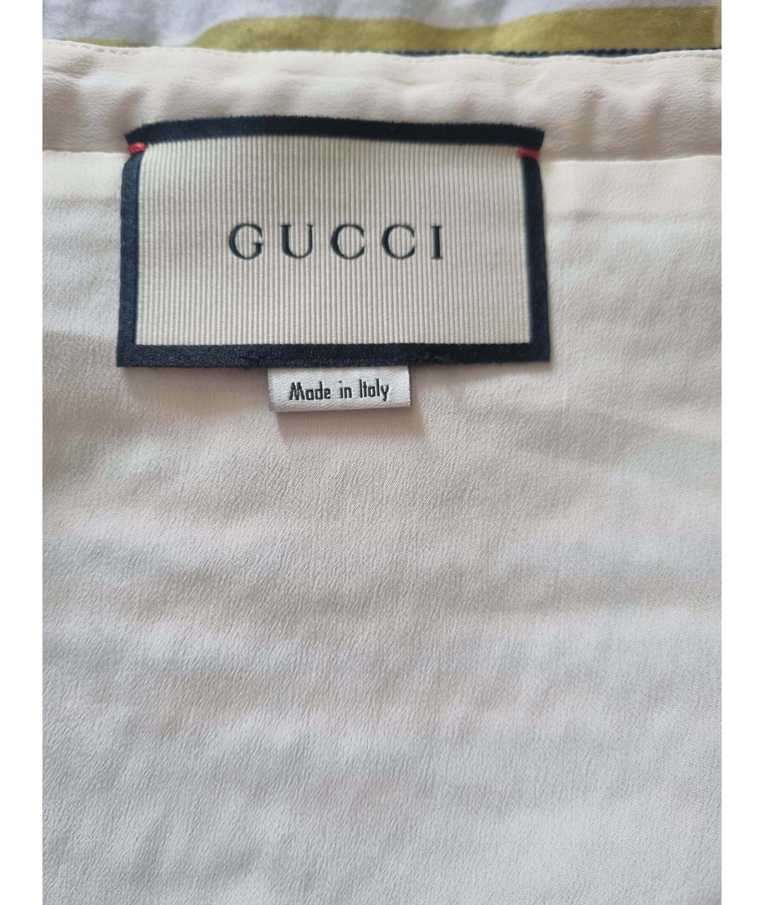 GUCCI Мульти хлопковая юбка мини, фото 3