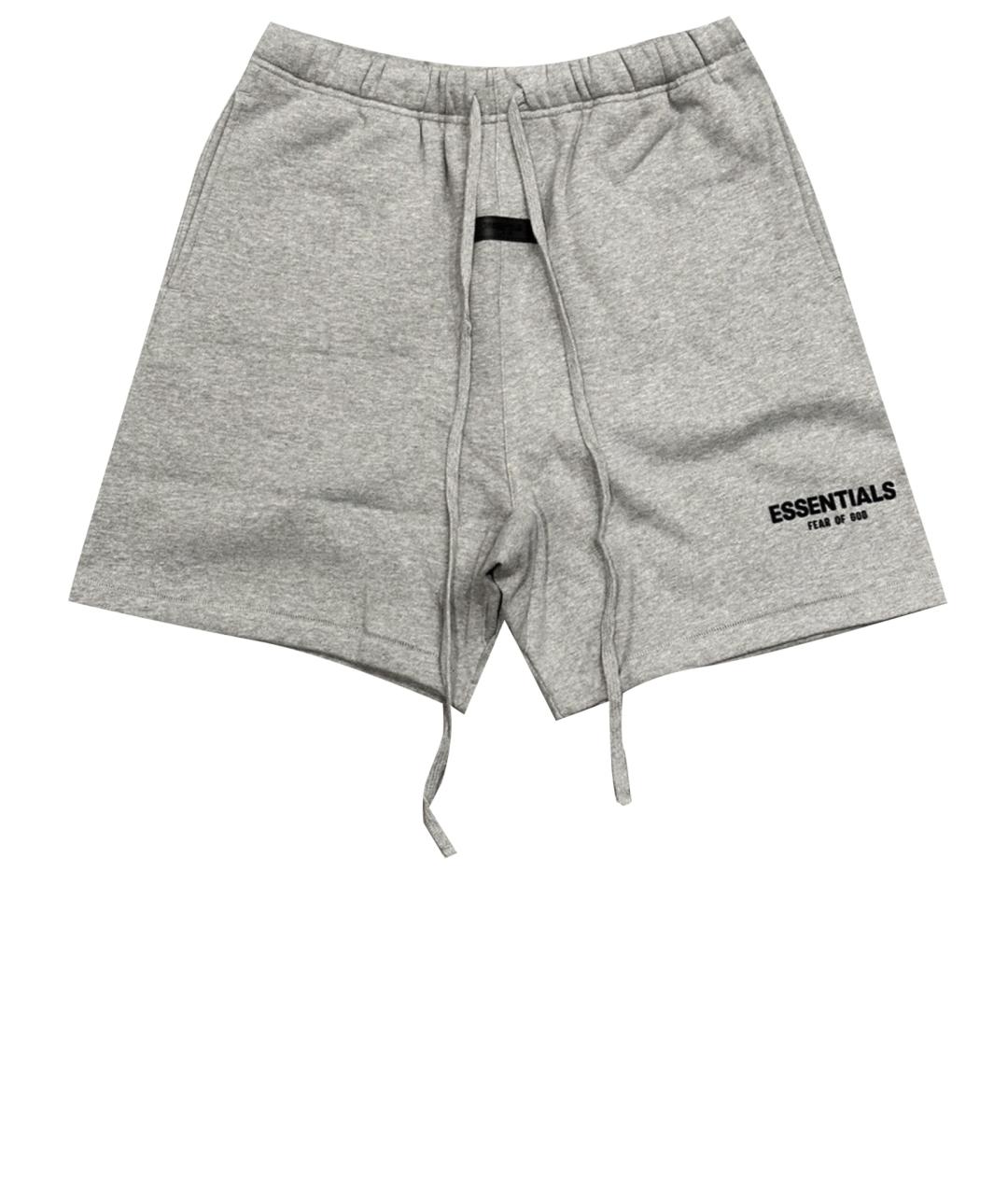 FEAR OF GOD ESSENTIALS Антрацитовые хлопковые шорты, фото 1