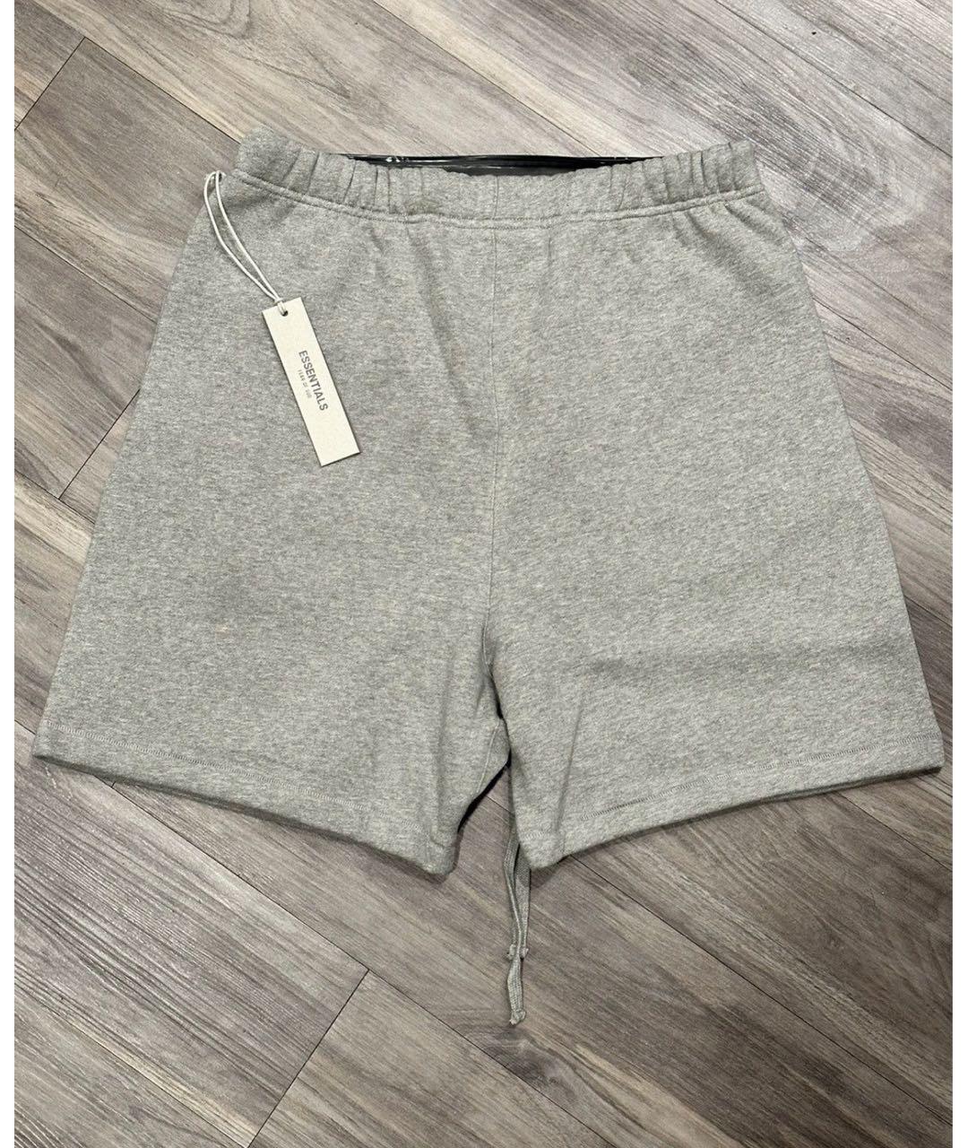FEAR OF GOD ESSENTIALS Антрацитовые хлопковые шорты, фото 3