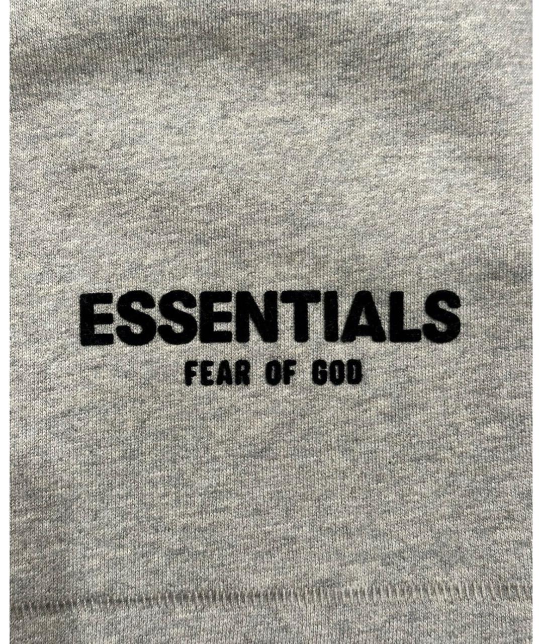 FEAR OF GOD ESSENTIALS Антрацитовые хлопковые шорты, фото 2