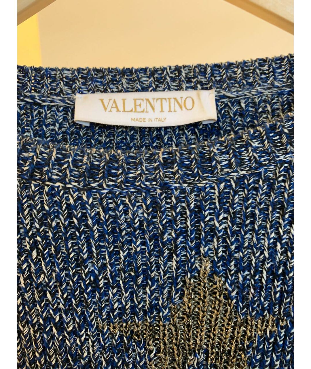 VALENTINO Синий джемпер / свитер, фото 3
