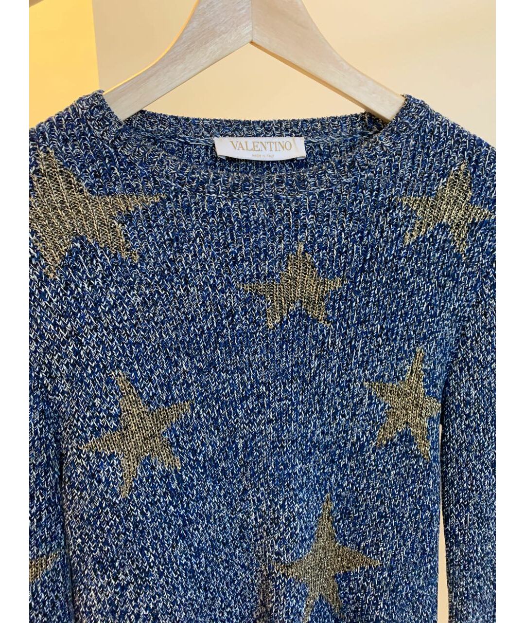 VALENTINO Синий джемпер / свитер, фото 4