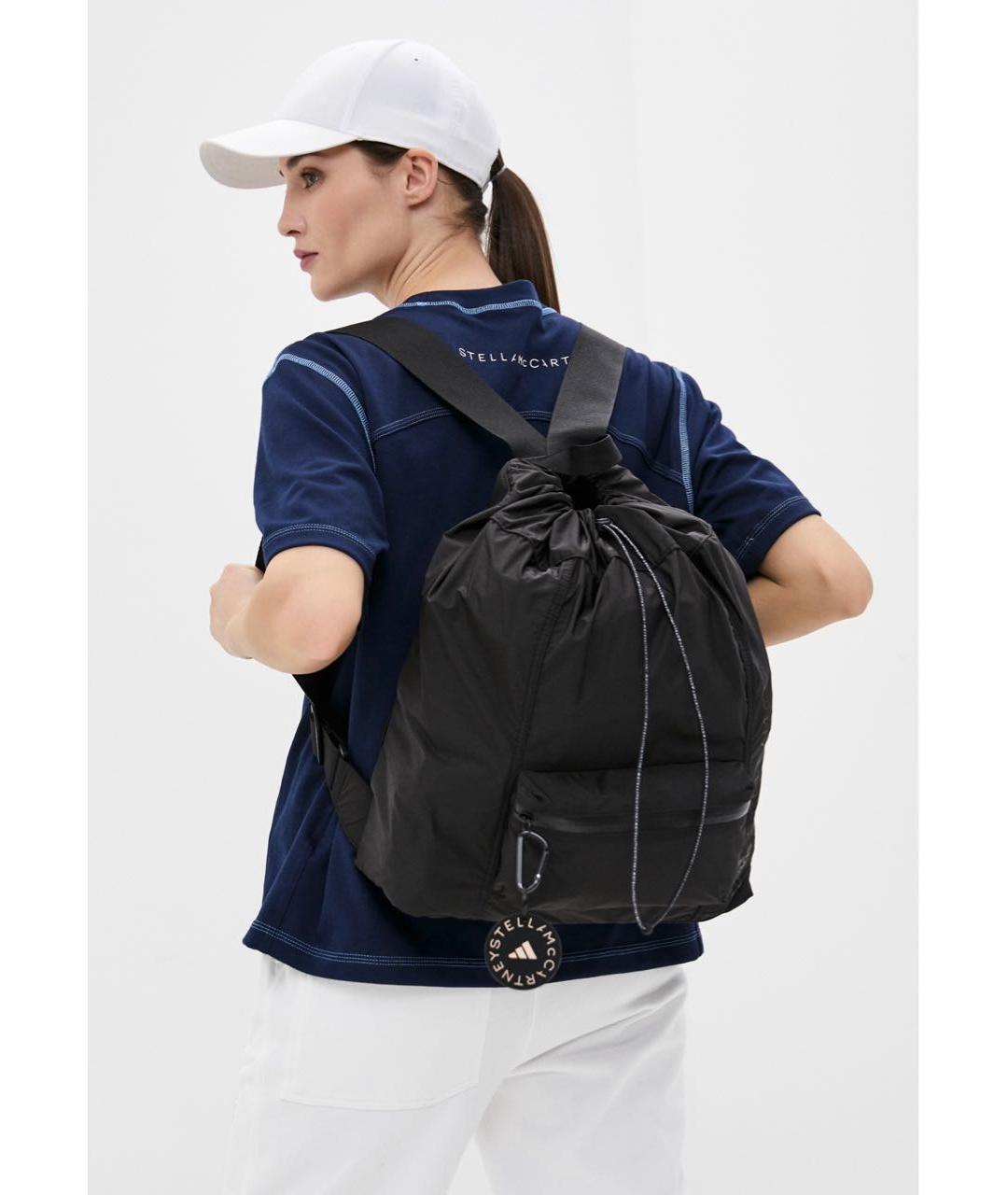 ADIDAS BY STELLA MCCARTNEY Черный синтетический рюкзак, фото 2