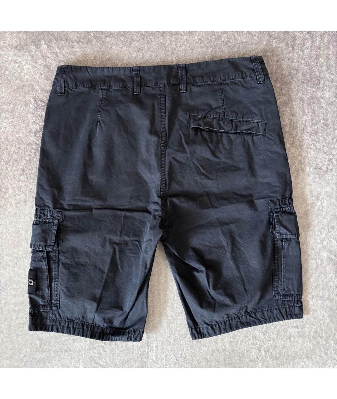 STONE ISLAND Темно-синие шорты, фото 2