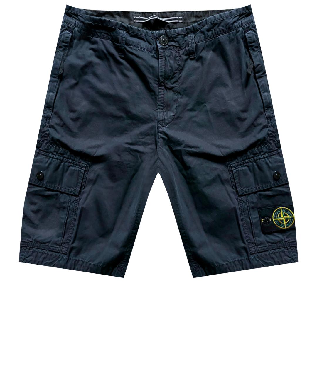 STONE ISLAND Темно-синие шорты, фото 1