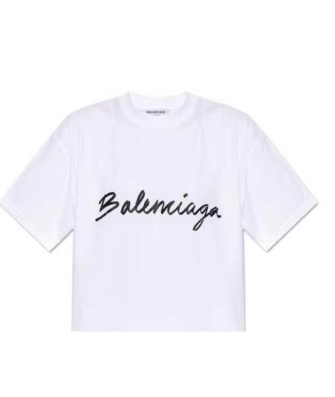 BALENCIAGA Белая футболка, фото 1