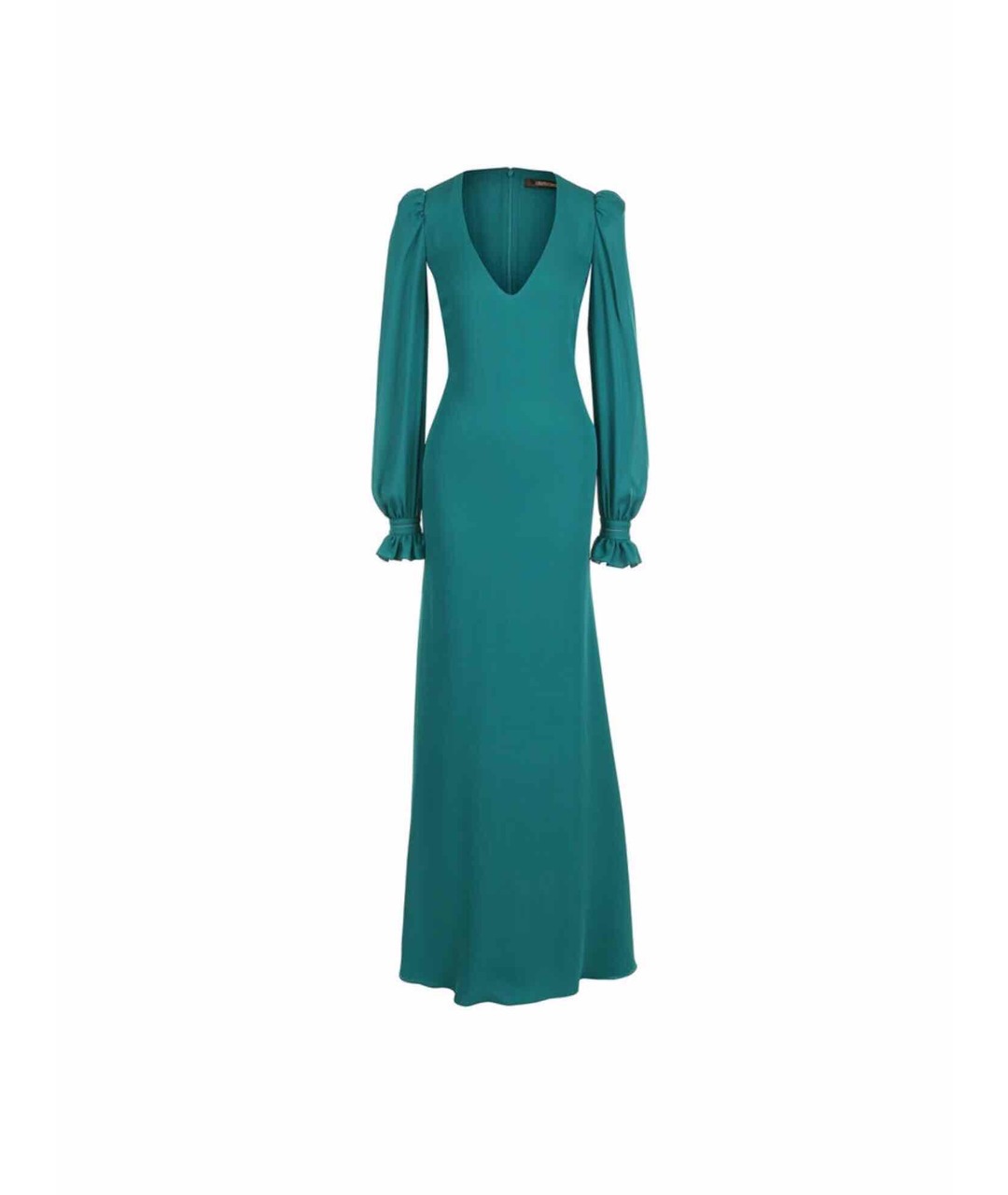 ROBERTO CAVALLI Зеленые шелковое вечернее платье, фото 5